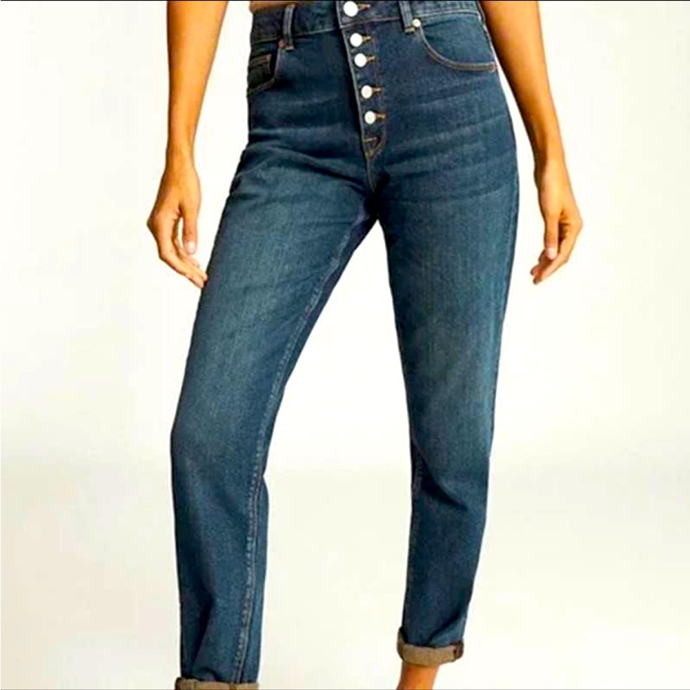 NWT Reiss Blake Slim Mid Rise Crop Jeans